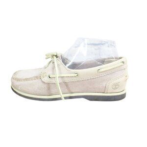 Timberland Womens Pink Suede Boat Shoes Size 7 Preppy Casual Loafers